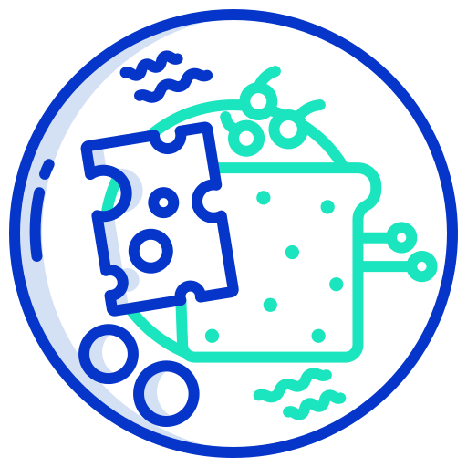 pane abbrustolito Icongeek26 Outline Colour icona