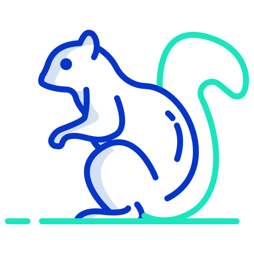 Squirrel Icongeek26 Outline Colour icon
