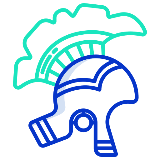 Римский шлем Icongeek26 Outline Colour иконка