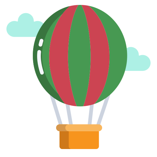 Hot air balloon Icongeek26 Flat icon