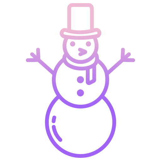 Snowman Icongeek26 Outline Gradient icon