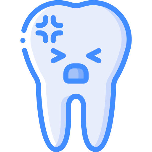 Toothache Basic Miscellany Blue icon
