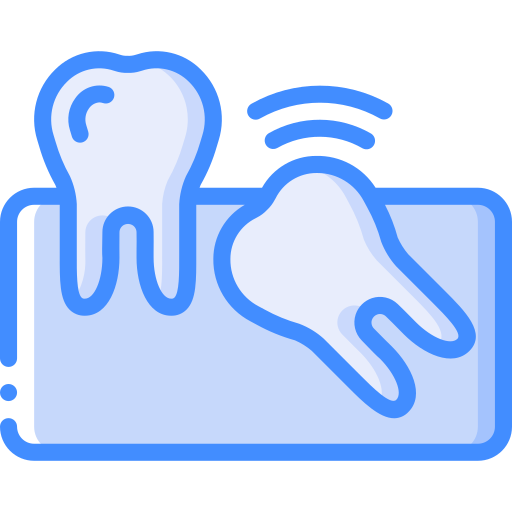 Wisdom tooth Basic Miscellany Blue icon
