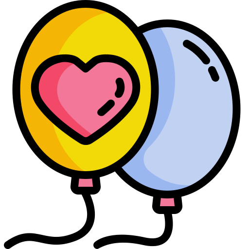 Воздушный шар Generic color outline иконка