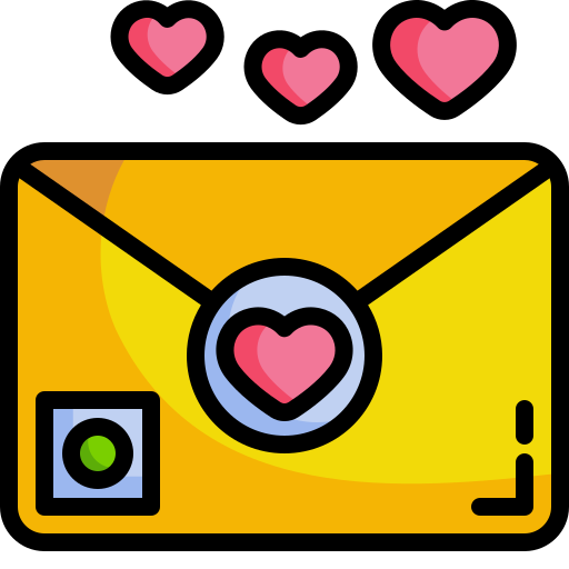 list miłosny Generic color outline ikona