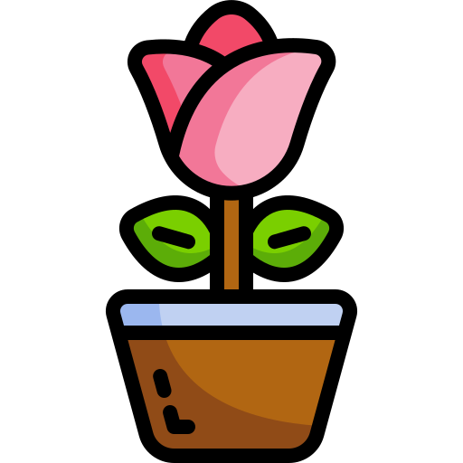 Rose Generic color outline icon