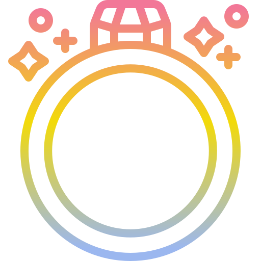 anel de noivado Generic gradient outline Ícone
