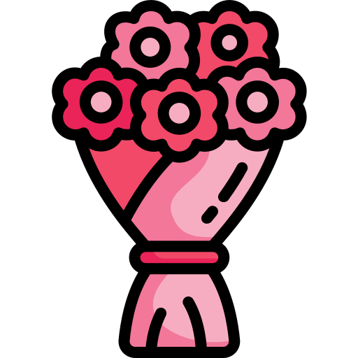 ramo de flores Generic color outline icono