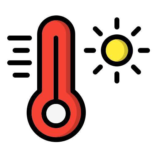 thermomètre Generic color lineal-color Icône