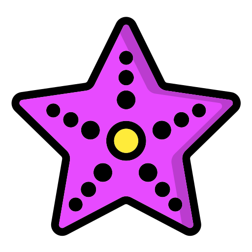 ヒトデ Generic color lineal-color icon