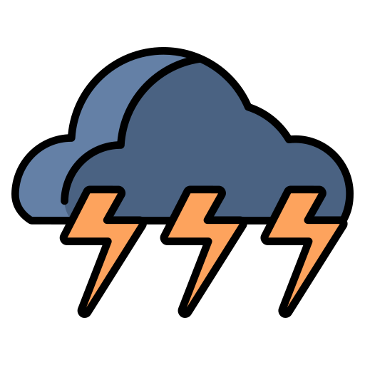 Thunderstorm Generic color lineal-color icon