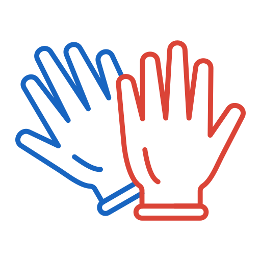 rubberen handschoenen Generic color outline icoon