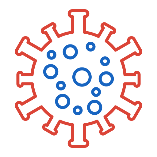 coronavirus Generic color outline icoon