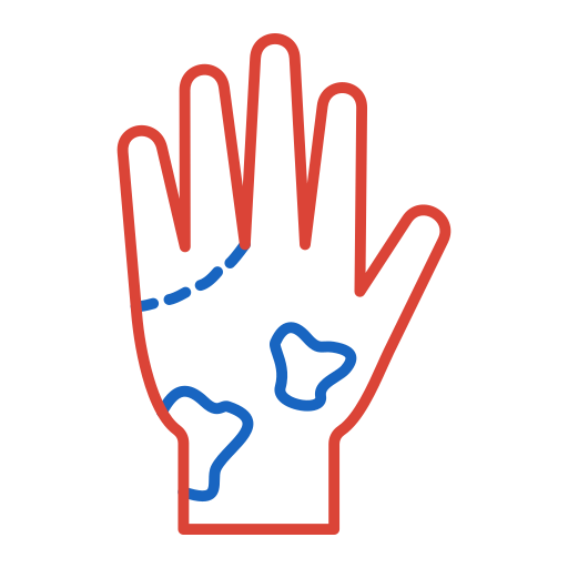 指の色の喪失 Generic color outline icon