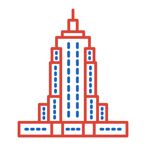 edificio empire state Generic color outline icono