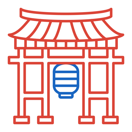 brama kaminarimon Generic color outline ikona
