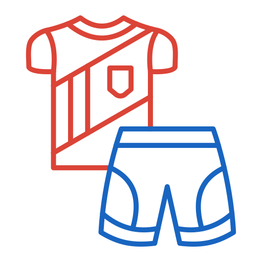 mundur piłkarski Generic color outline ikona