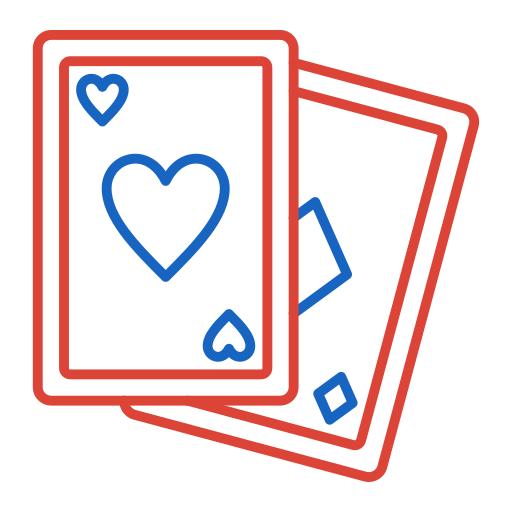 Покерные карты Generic color outline иконка