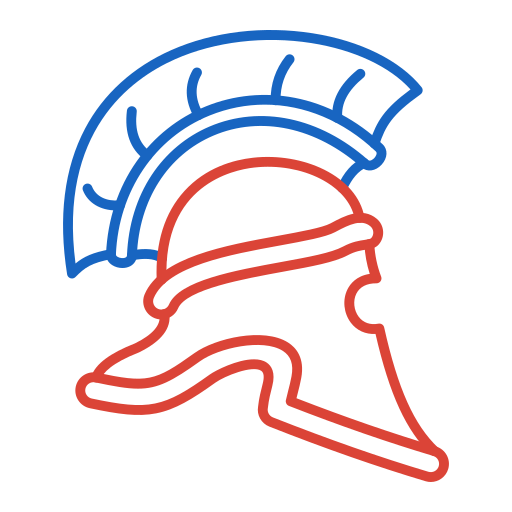casque romain Generic color outline Icône