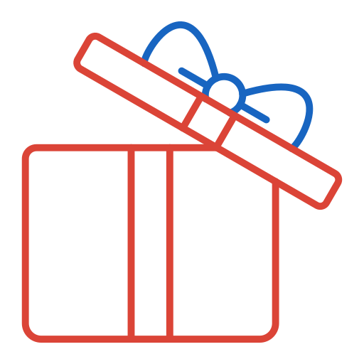 caja de regalo Generic color outline icono