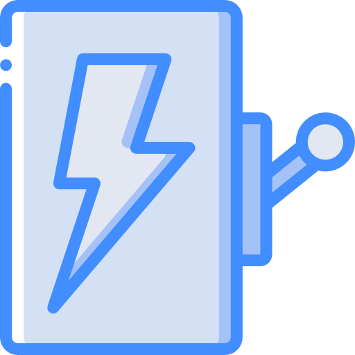 Electricity Basic Miscellany Blue icon