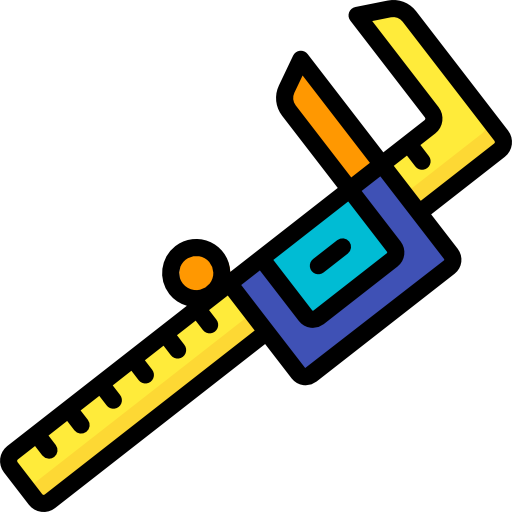 Measure Basic Miscellany Lineal Color icon