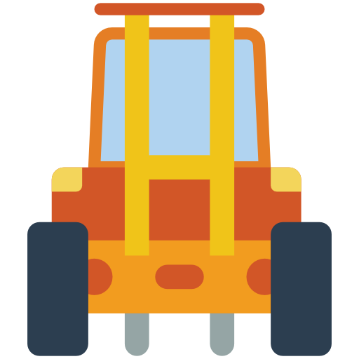 Forklift Basic Miscellany Flat icon