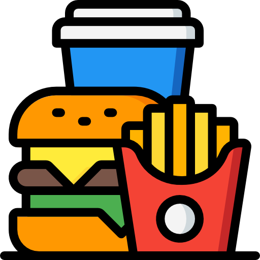 burger Basic Miscellany Lineal Color icon