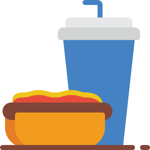 Hot dog Basic Miscellany Flat icon
