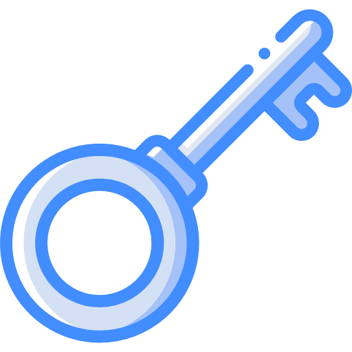 sleutel Basic Miscellany Blue icoon