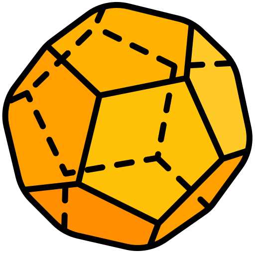 Dodecahedron Generic color lineal-color icon