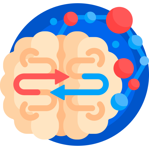 cervello Detailed Flat Circular Flat icona
