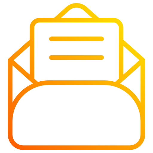 Mail Generic gradient outline icon