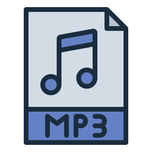 file mp3 Generic color lineal-color icona