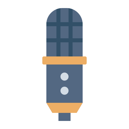 Condenser mic Generic color fill icon