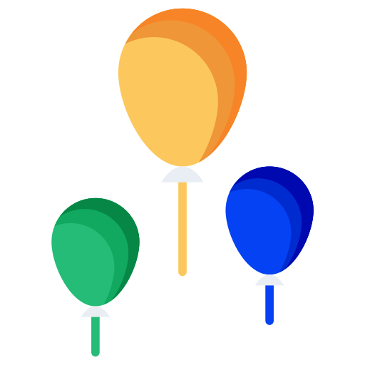 des ballons Generic color fill Icône