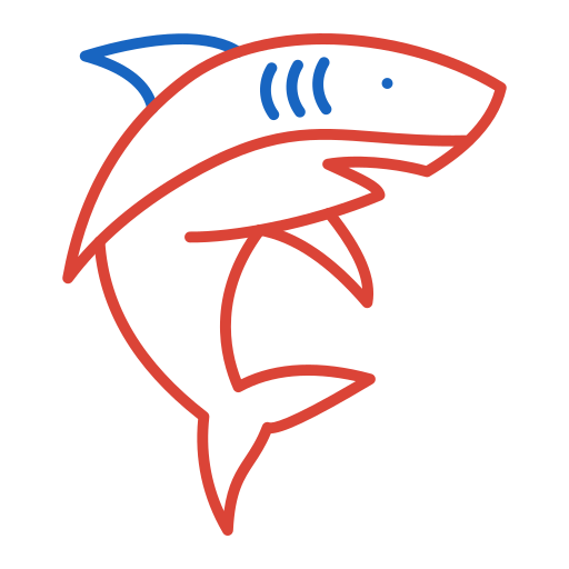 squalo Generic color outline icona