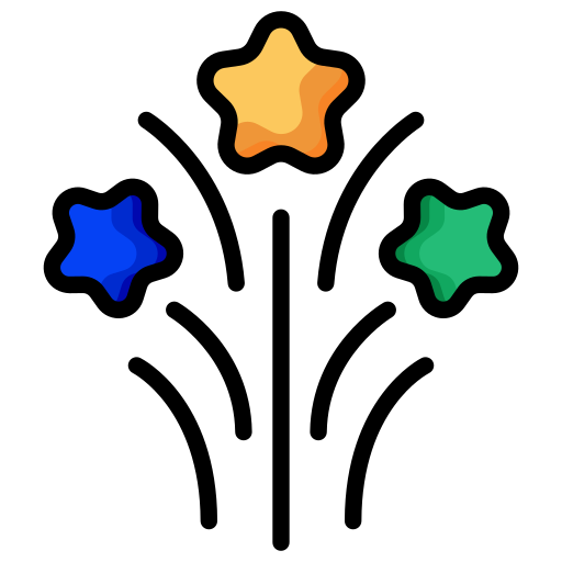 Фейерверк Generic color lineal-color иконка