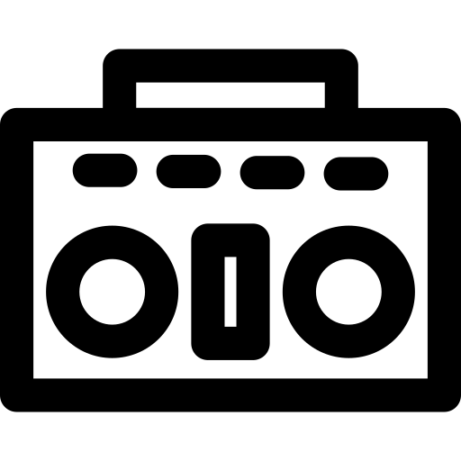 라디오 Generic black outline icon