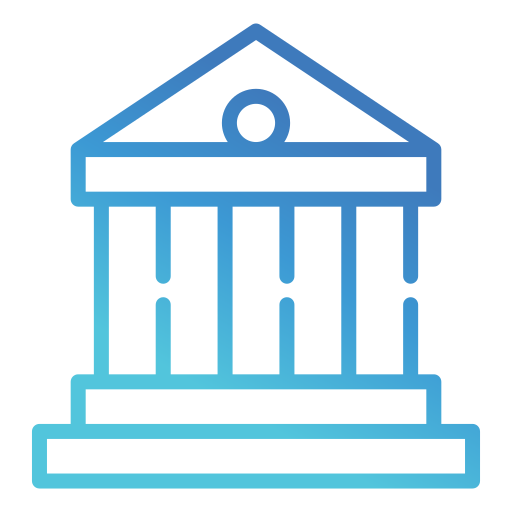 bank Generic gradient outline icoon