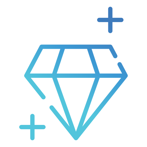Diamond Generic gradient outline icon