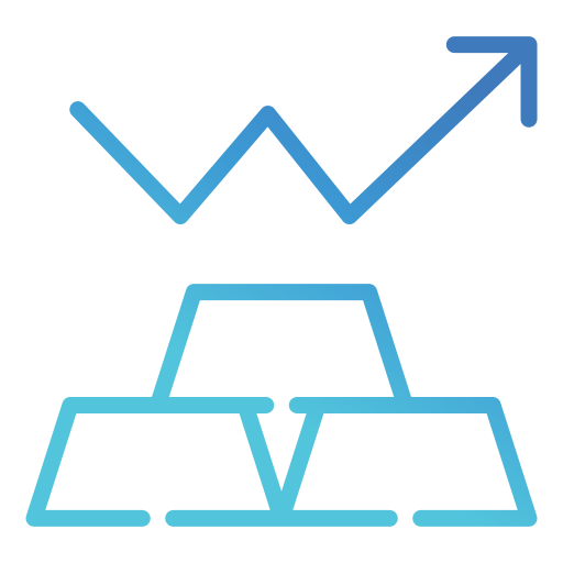 lingotti d'oro Generic gradient outline icona