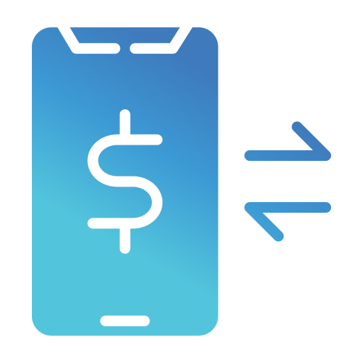 mobiele betaling Generic gradient fill icoon
