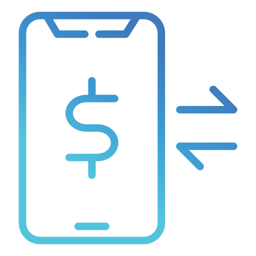 paiement mobile Generic gradient outline Icône