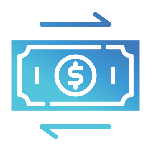 Money flow Generic gradient fill icon