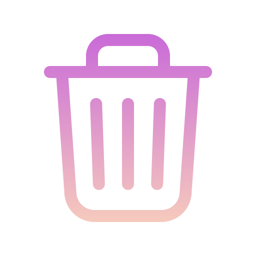 contenedor de basura Generic gradient outline icono