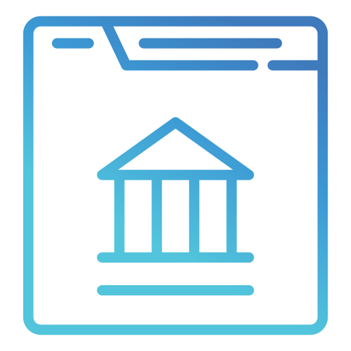 Online banking Generic gradient outline icon