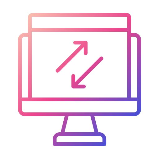 Computer Generic gradient outline icon