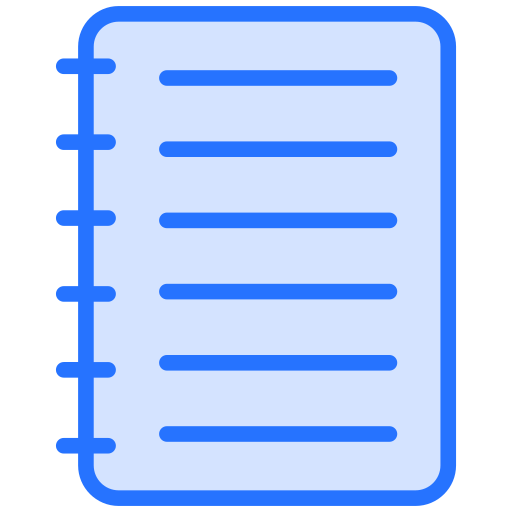 carnet de notes Generic color lineal-color Icône