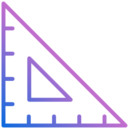 Ruler Generic gradient outline icon